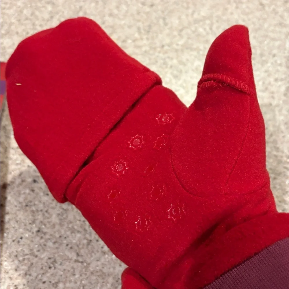 NWT Fleece Ear Bags and Mittens w Flip Top Access!